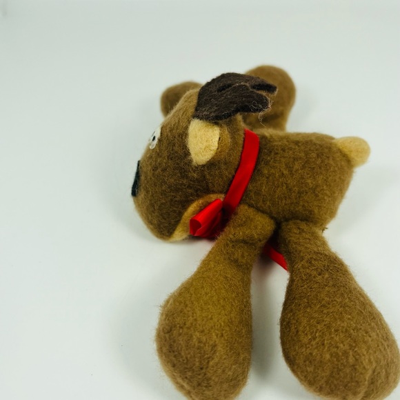 Vintage Rodney Reindeer Plush Small 3” Soft Eyes - Picture 2 of 8